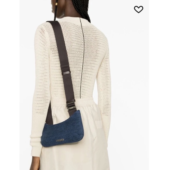 JACQUEMUS Indigo Le Raphia 'Le Bisou Gros Grain' Bag - Picture 16 of 16